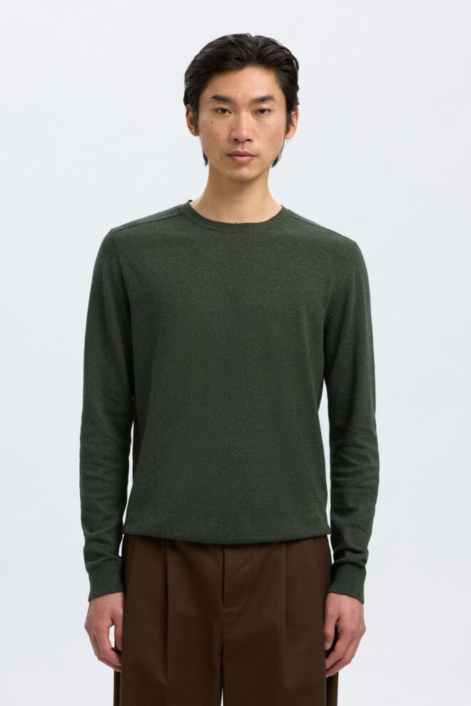 PULLOVER SLHBERG CREW FOREST NIGHT