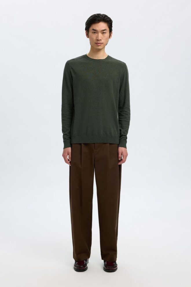 PULLOVER SLHBERG CREW FOREST NIGHT