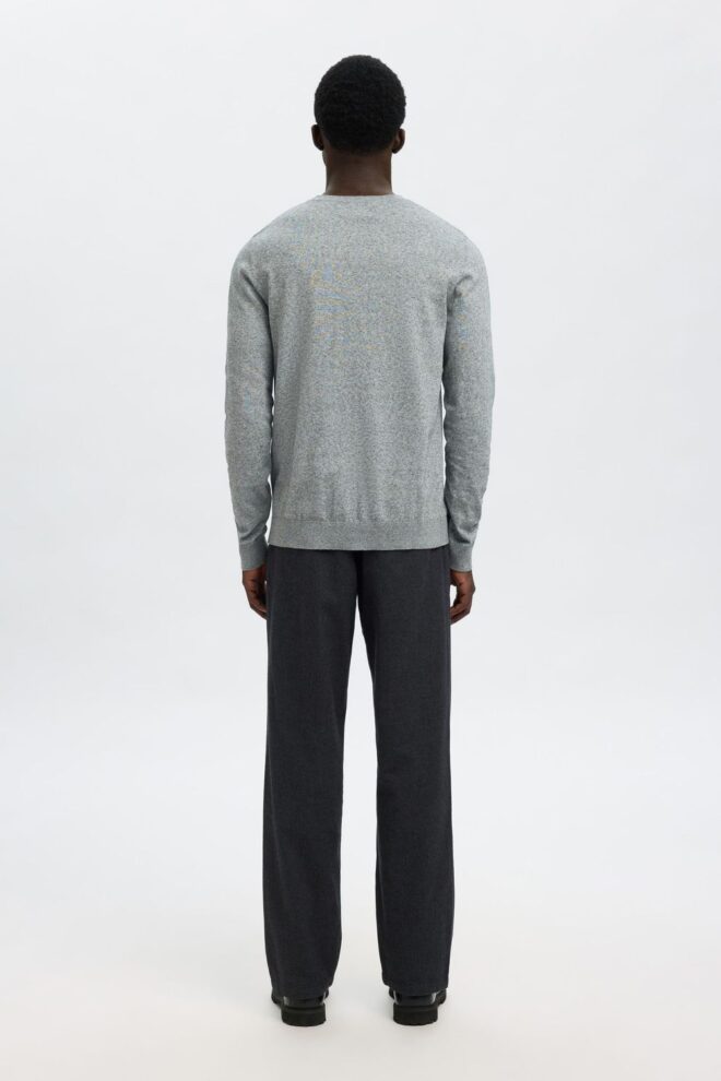PULLOVER SLHBERG CREW LIGHT GREY