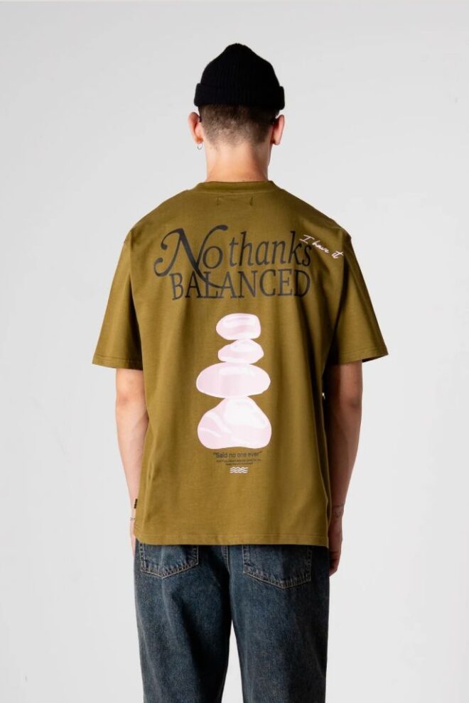 SHIRT WBBAINE BALANCE TEE DARK GREE