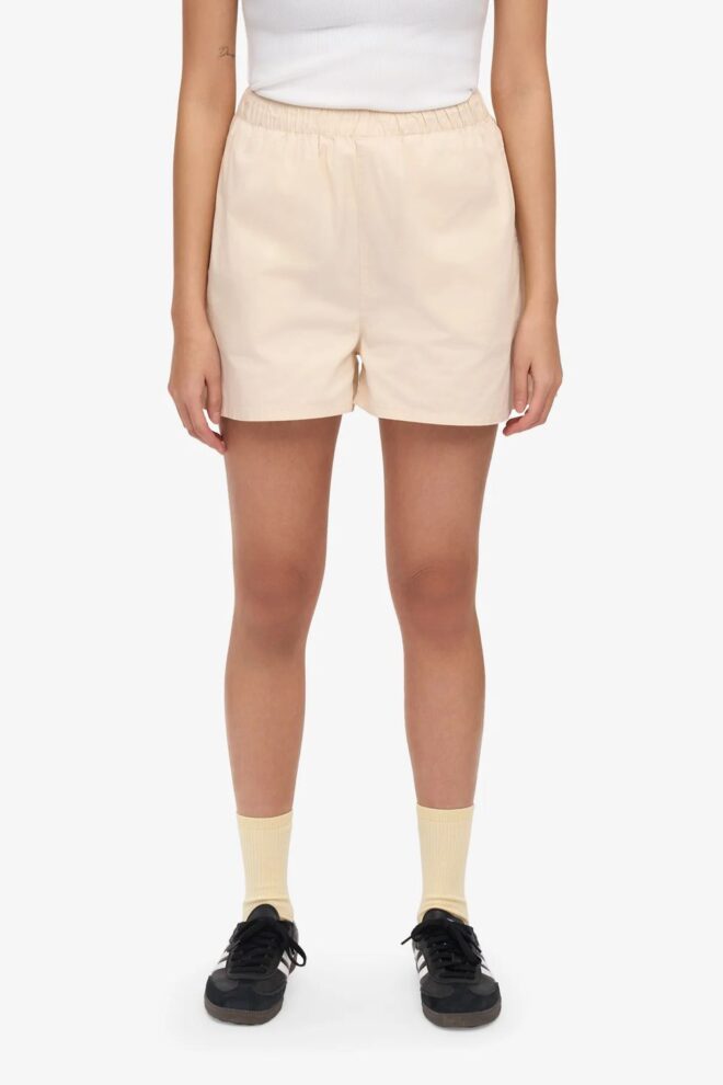 SHORTS WOMEN ORGANIC TWILL SHORTS IVORY WH