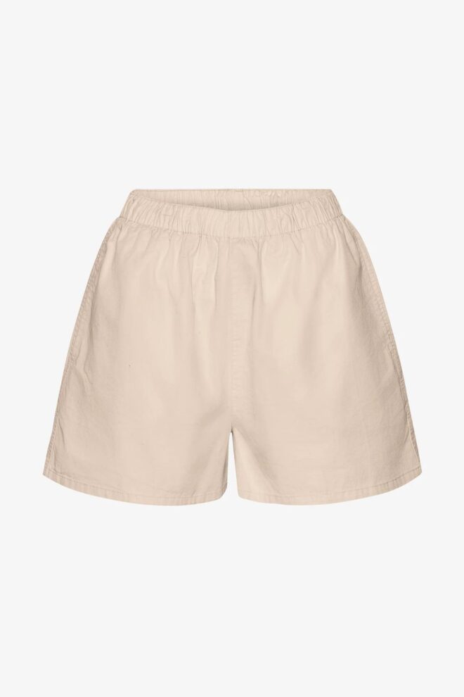 SHORTS WOMEN ORGANIC TWILL SHORTS IVORY WH