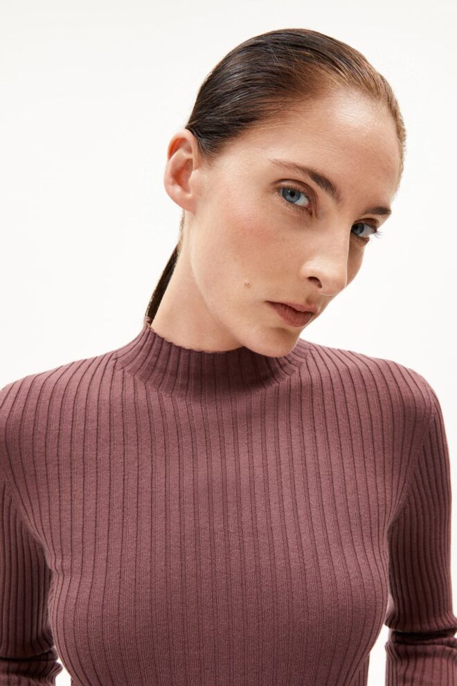 PULLOVER 10253015 ALAANIA KNIT 3241 DARK BER