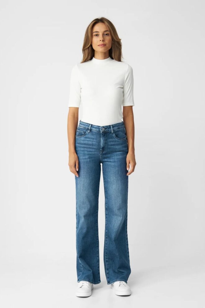 JEANS DEW FLARED F01 0463 MEDIUM BLUE