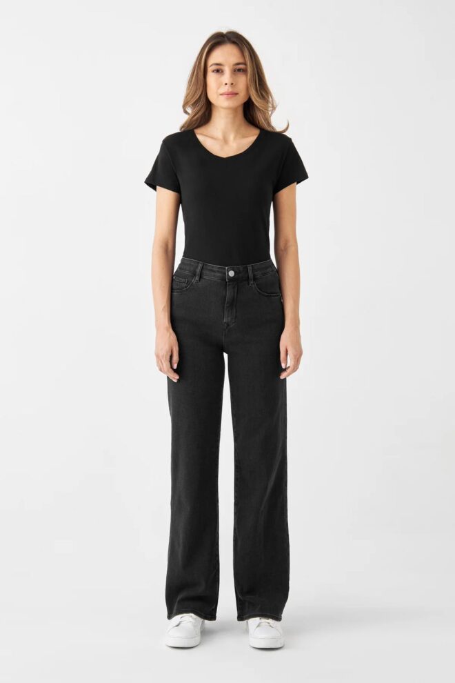 JEANS DEW FLARED F01 0464 BLACK DENIM