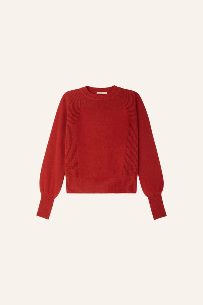PULLOVER BAYSILTE RED AMARANTE