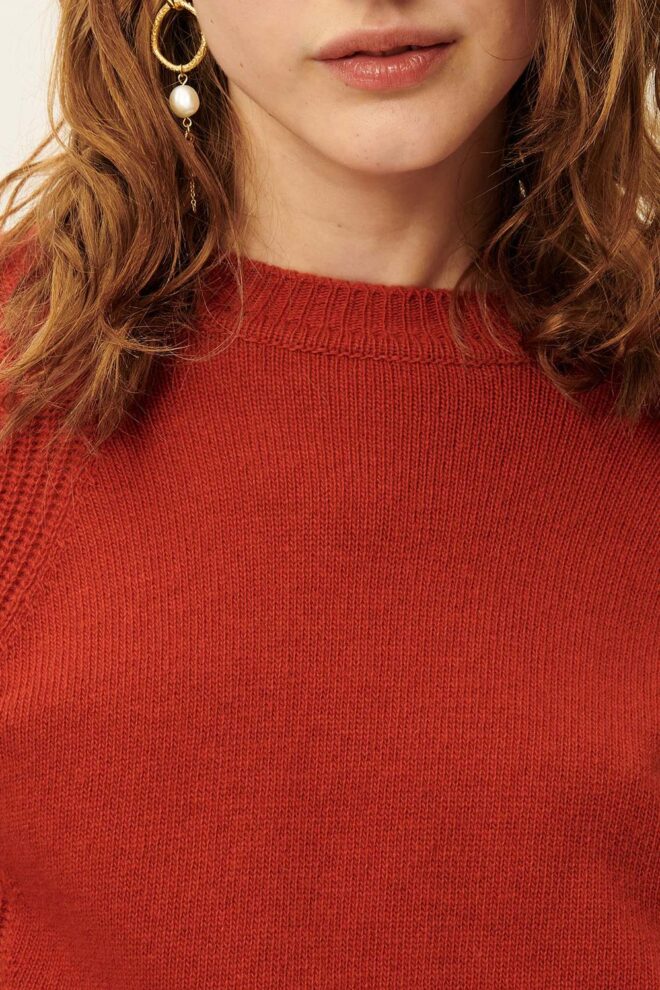 PULLOVER BAYSILTE RED AMARANTE