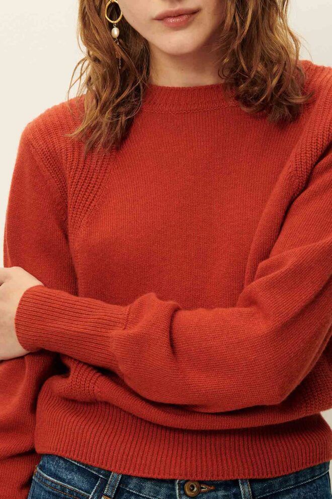 PULLOVER BAYSILTE RED AMARANTE