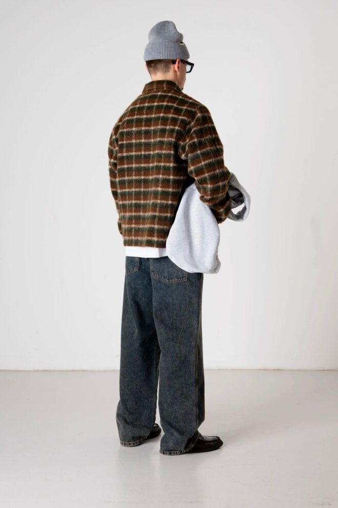 JACKEÂ WBYOUTH FUZZY JACKET DARK GREEN