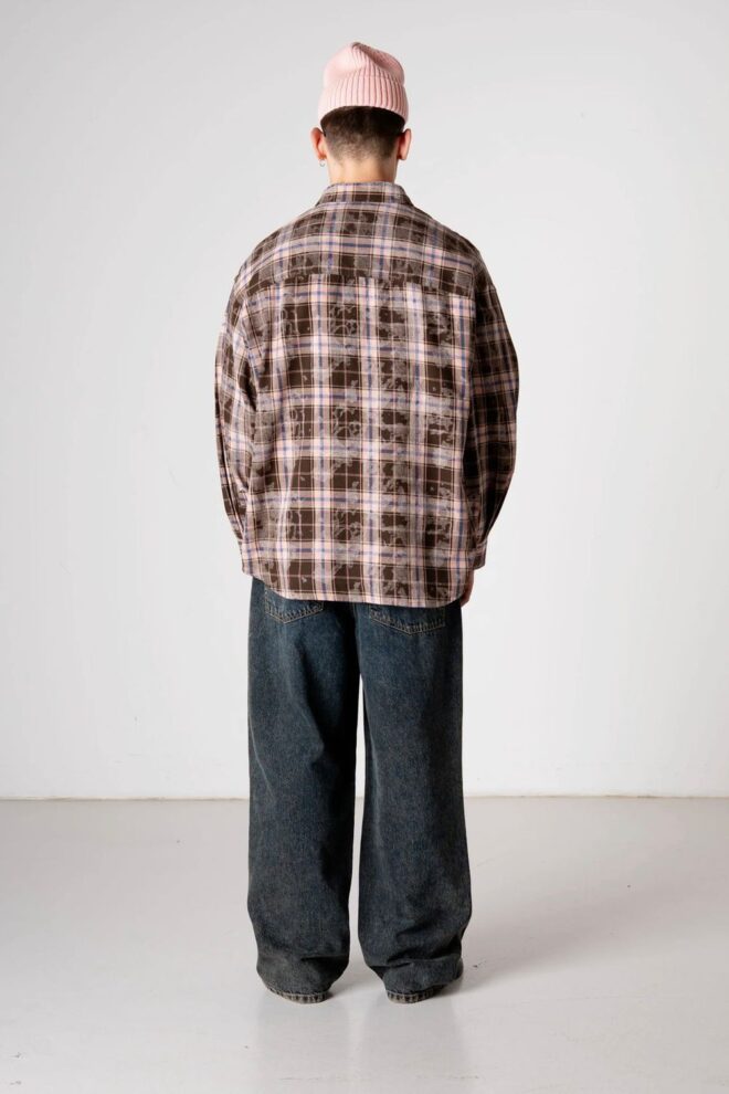 HEMD WBJONG CHECK SHIRT BROWN CHECK