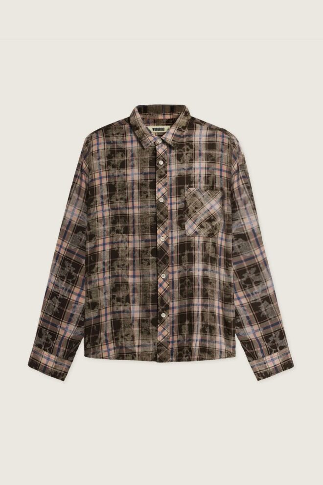 HEMD WBJONG CHECK SHIRT BROWN CHECK