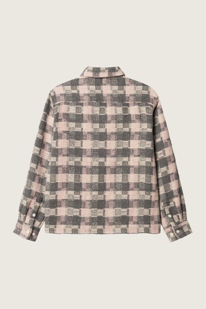 HEMD WBGLIXTO STRUCTURE SHIRT GREY-BROWN