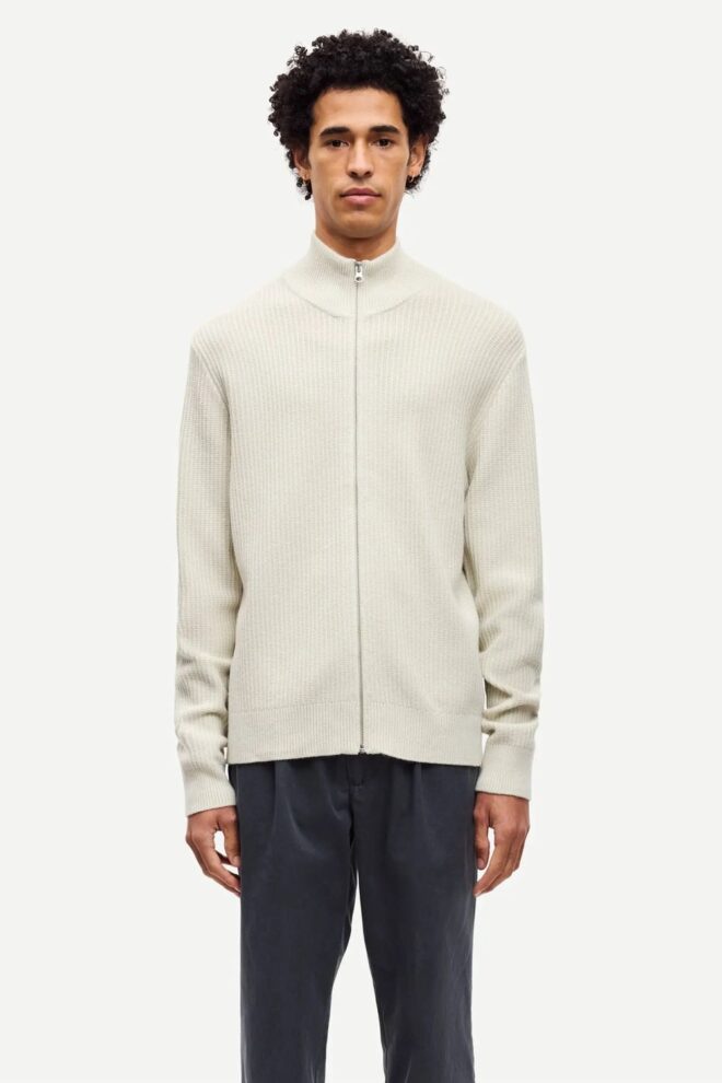 WESTE SADEM ZIP CARDIGAN 10490 SILVER BIR