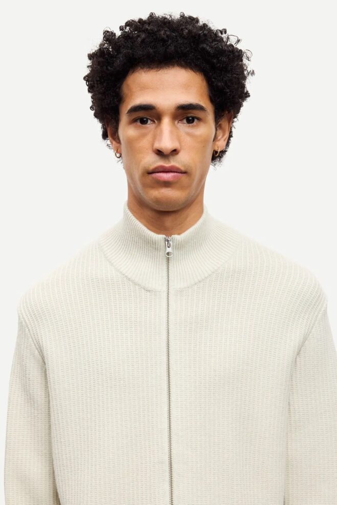 WESTE SADEM ZIP CARDIGAN 10490 SILVER BIR