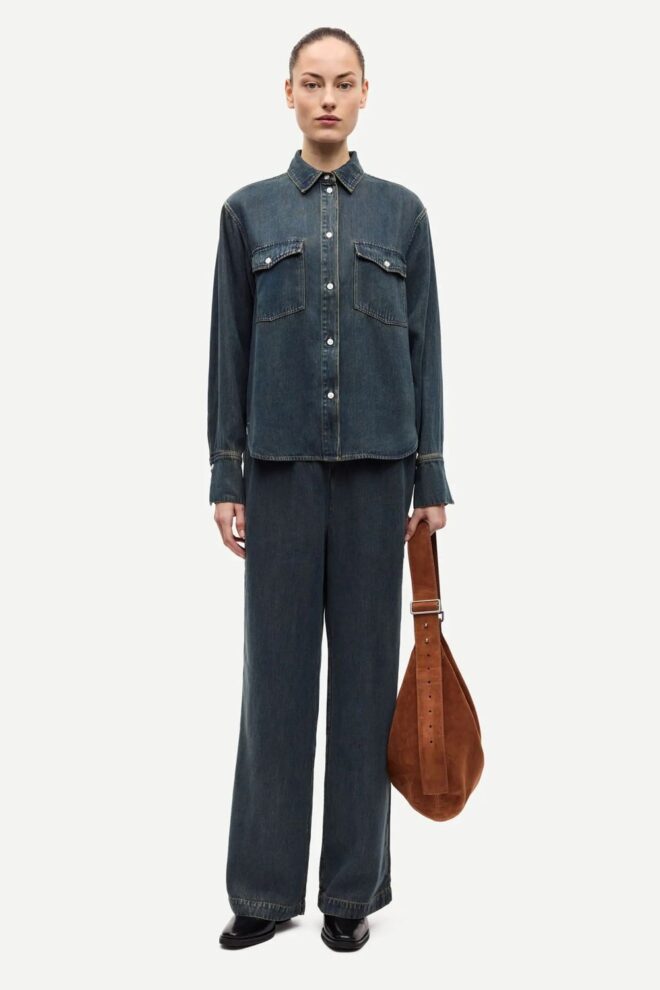 BLUSE SABEX SHIRT 15645 BURNT OAK