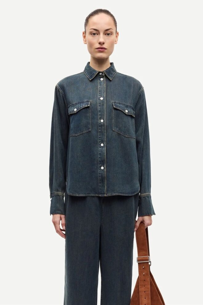 BLUSE SABEX SHIRT 15645 BURNT OAK