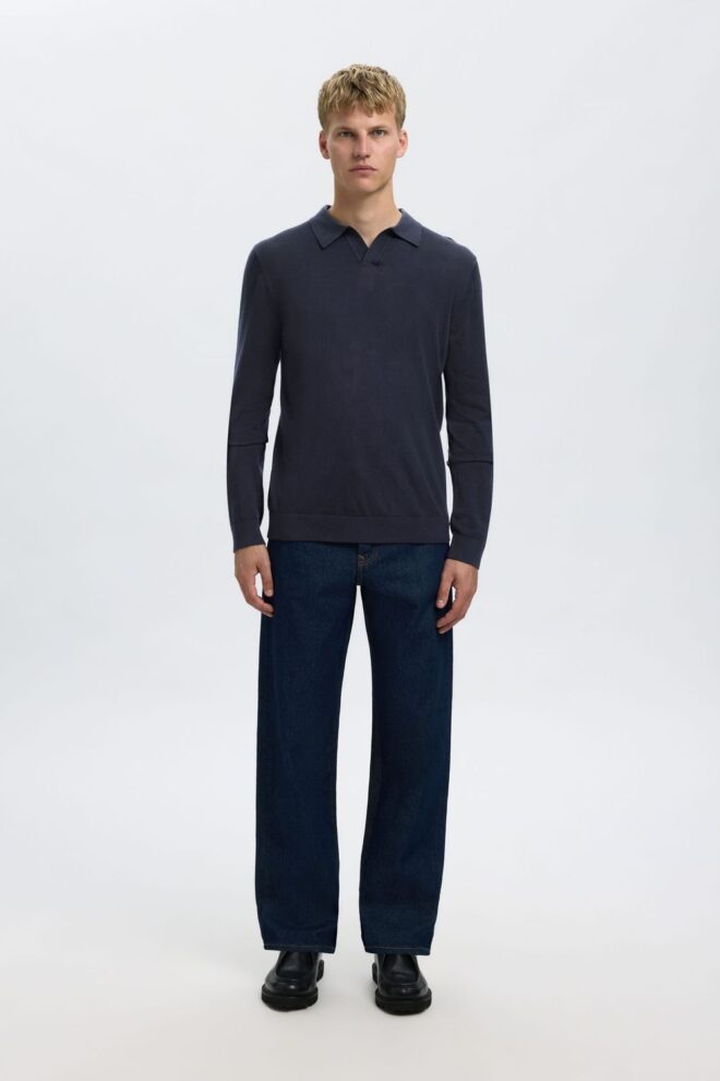 PULLOVER 16098327 SLHTRAY POLO NAVY