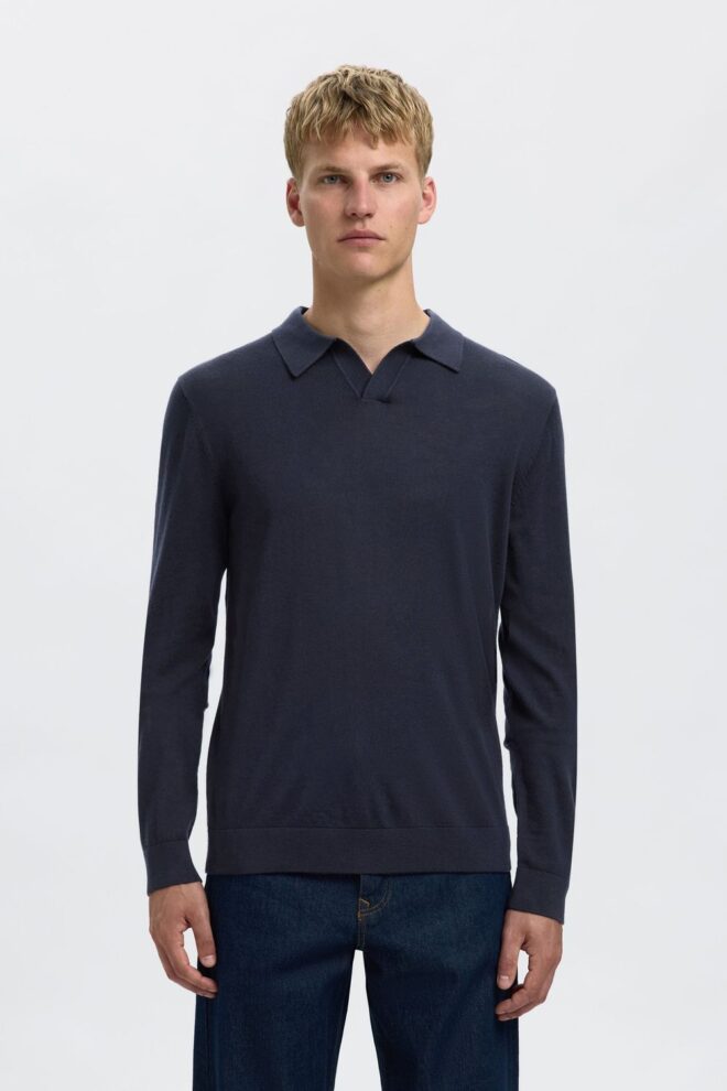 PULLOVER 16098327 SLHTRAY POLO NAVY