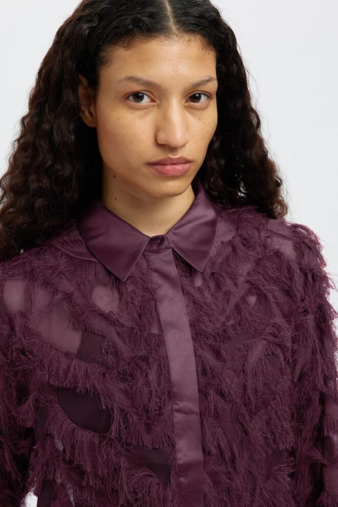 BLUSE 16095034 SLFMYLINE LS FIG