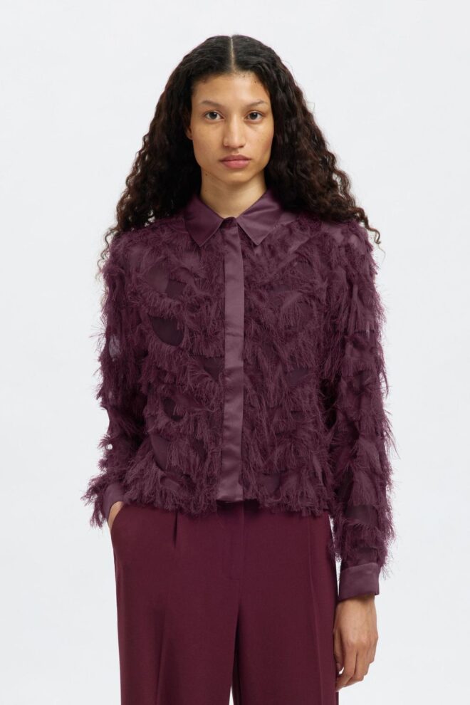 BLUSE 16095034 SLFMYLINE LS FIG
