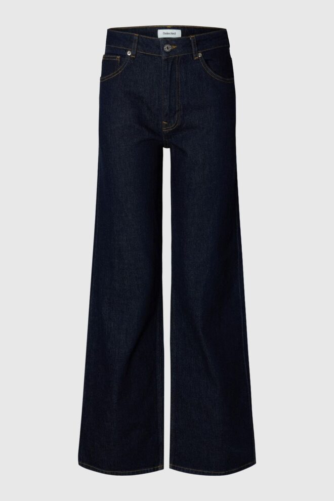 JEANS 16098229 SLFWIDE BEA DARK BLUE DENI