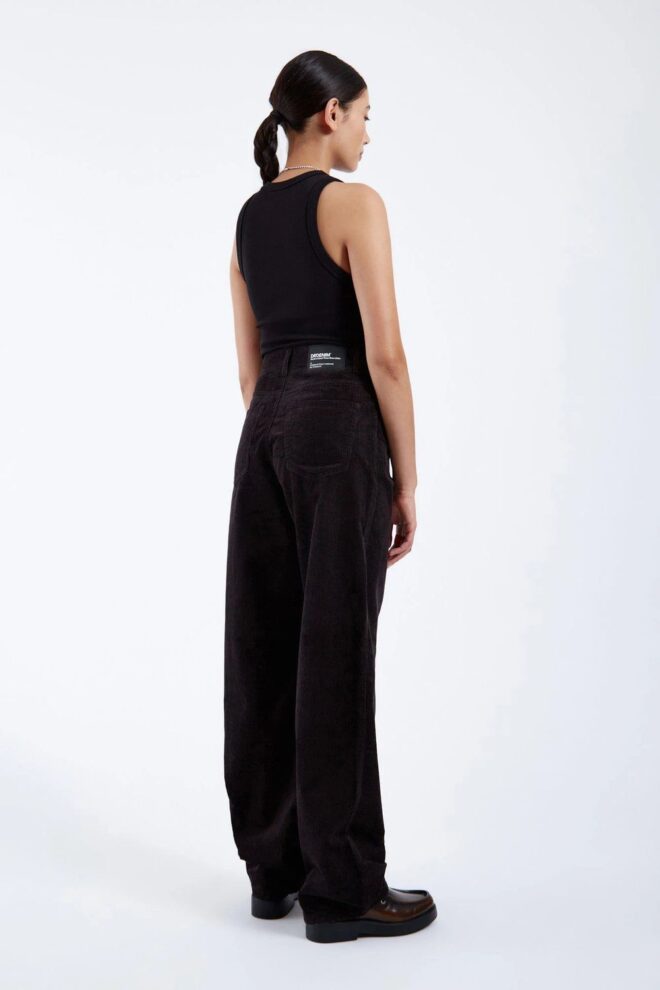 JEANS DONNA BLACK CORD