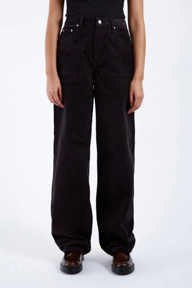 JEANS DONNA BLACK CORD