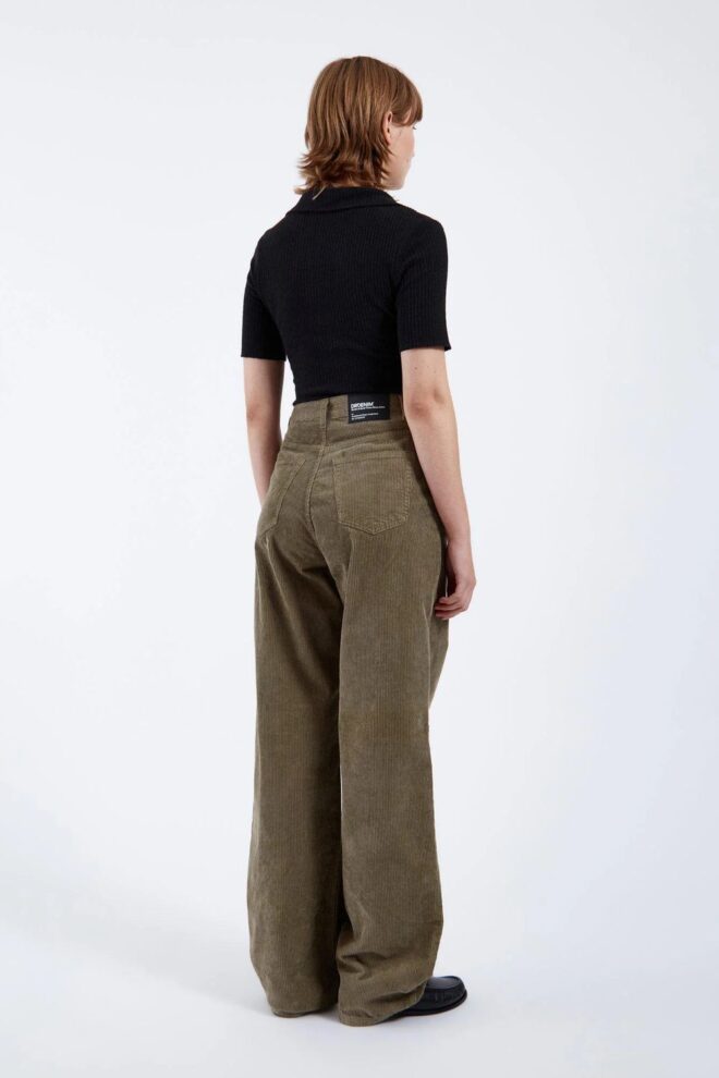JEANS DONNA DUST GREEN CORD