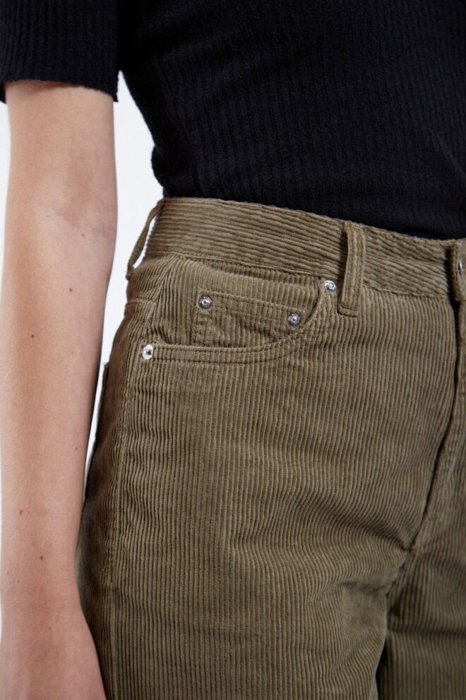 JEANS DONNA DUST GREEN CORD