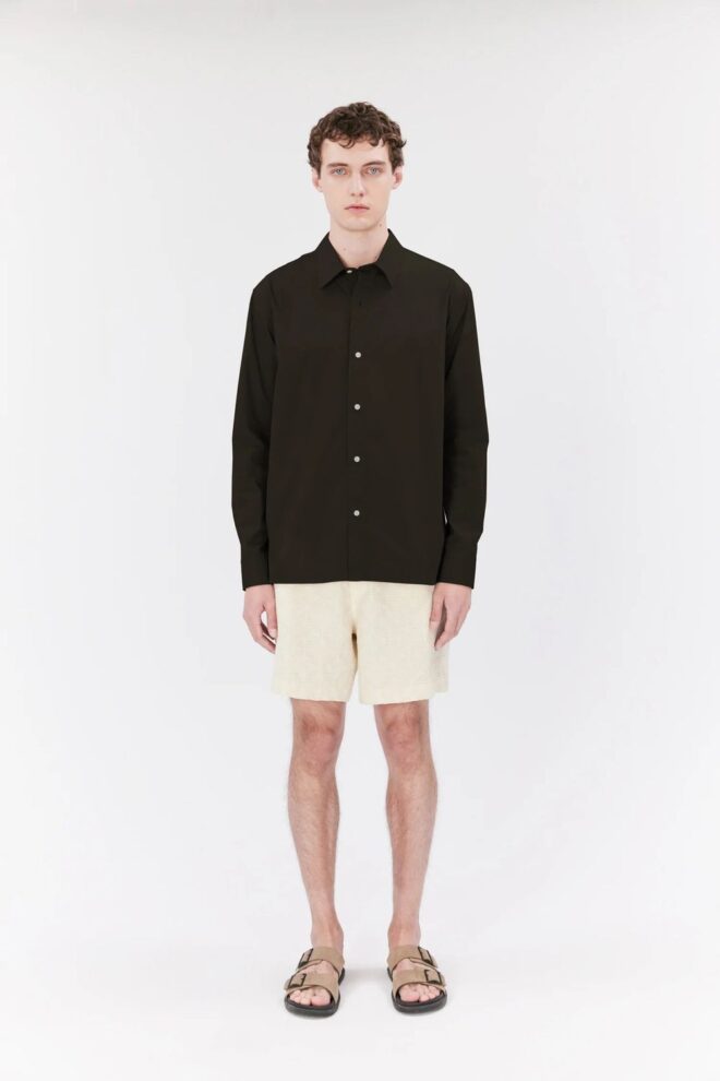 HEMD OSSIAN DEEP OLIVE