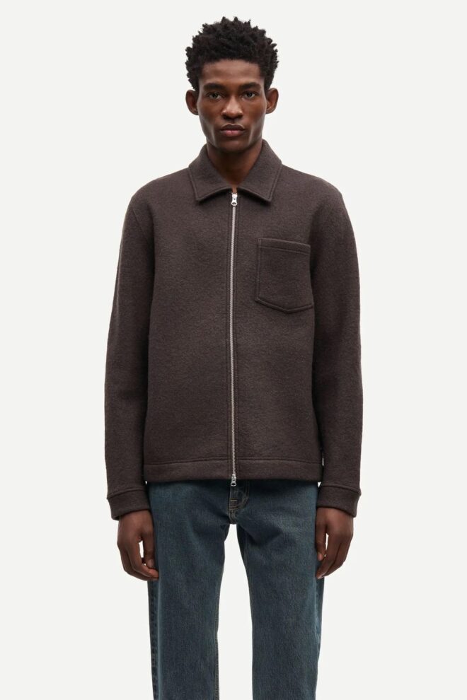 JACKE HANNES FULL ZIP 14612 TURKISH COFFE