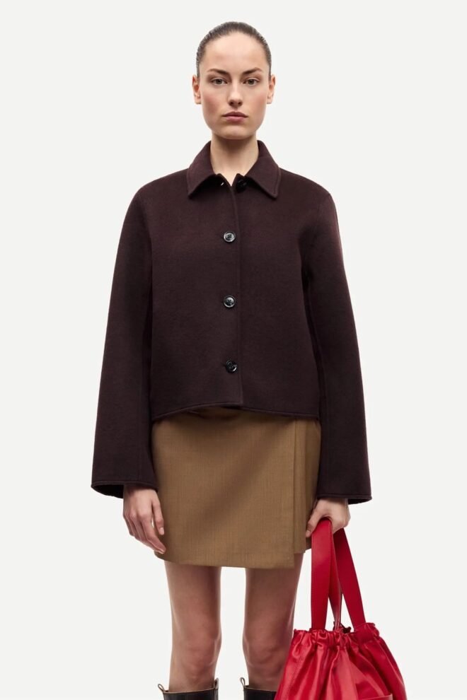 JACKE SAHOLLY JACKET 15772 BLACK COFFEE