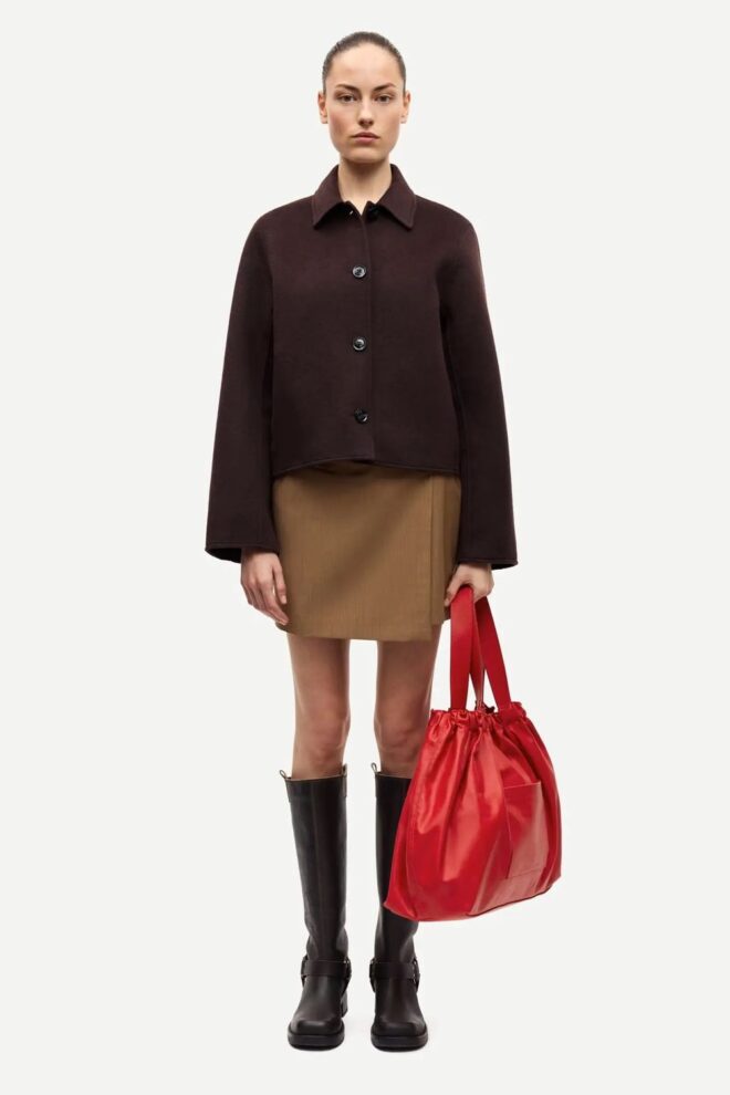 JACKE SAHOLLY JACKET 15772 BLACK COFFEE