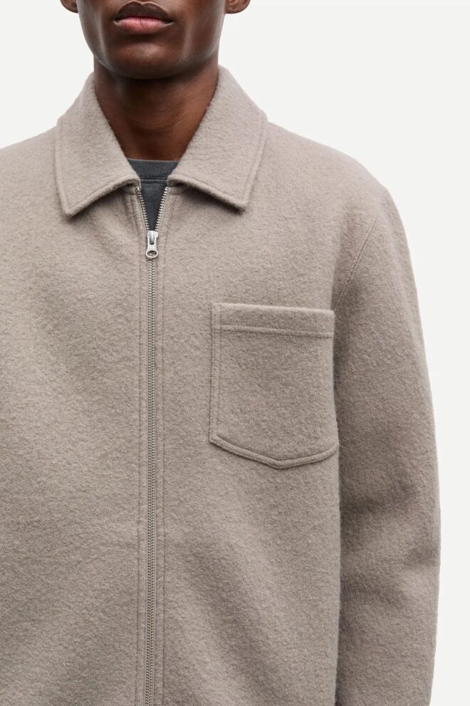 JACKE HANNES FULL ZIP 14612 ELEPHANT SKIN