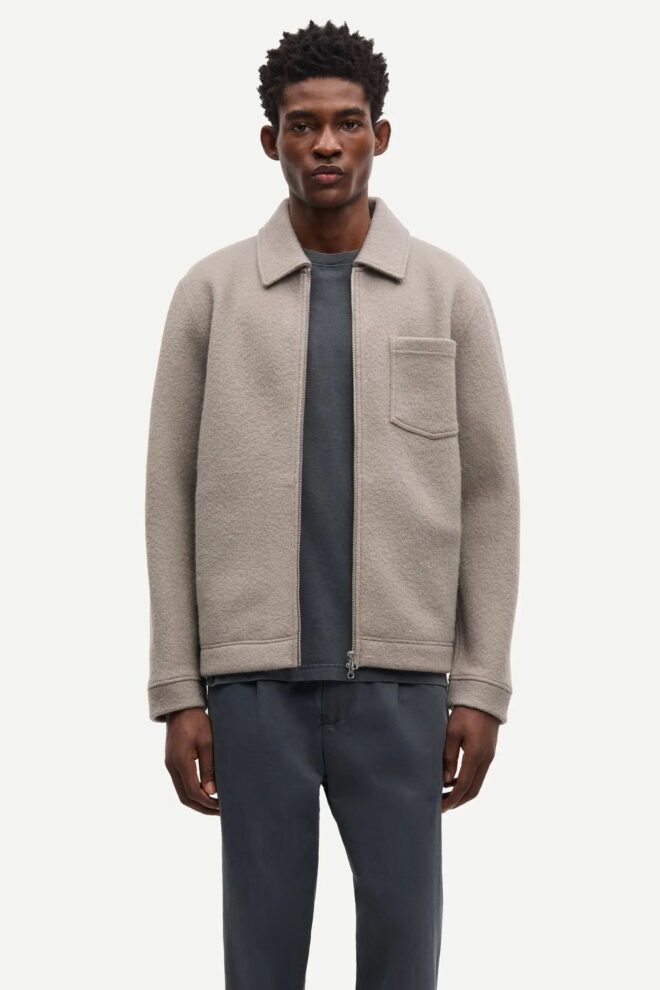 JACKE HANNES FULL ZIP 14612 ELEPHANT SKIN