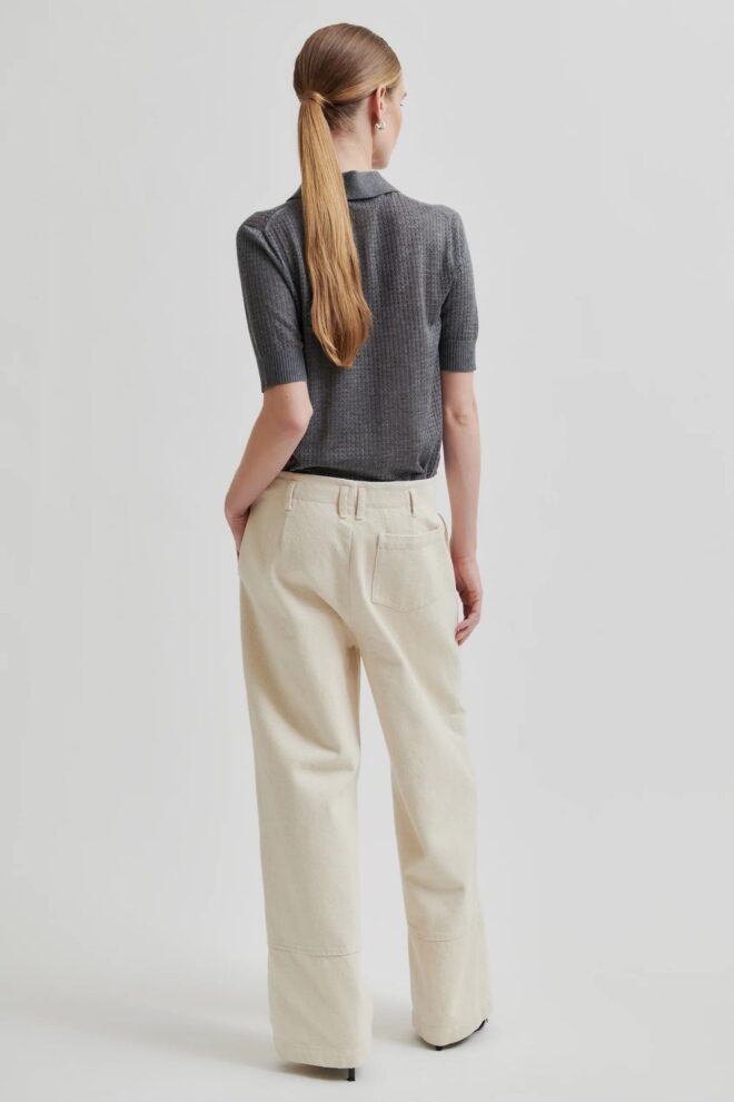 PULLOVER ANNIKA KNIT SS GREY MELANGE