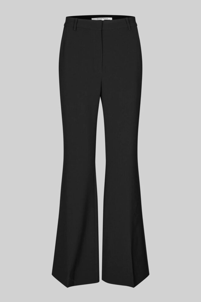 HOSE FIQUE FLARED TROUSERS BLACK