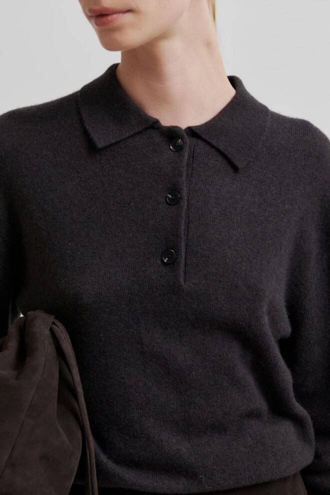 PULLOVER VILENA KNIT LS CHOCO