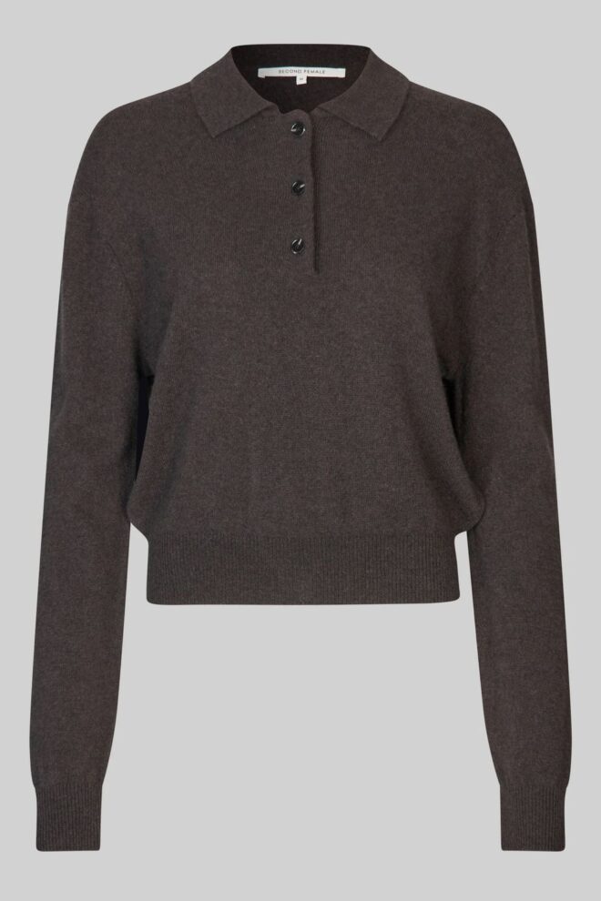 PULLOVER VILENA KNIT LS CHOCO