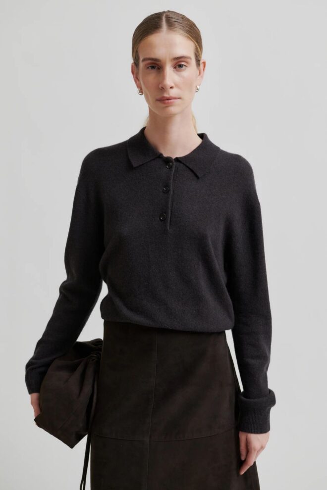 PULLOVER VILENA KNIT LS CHOCO