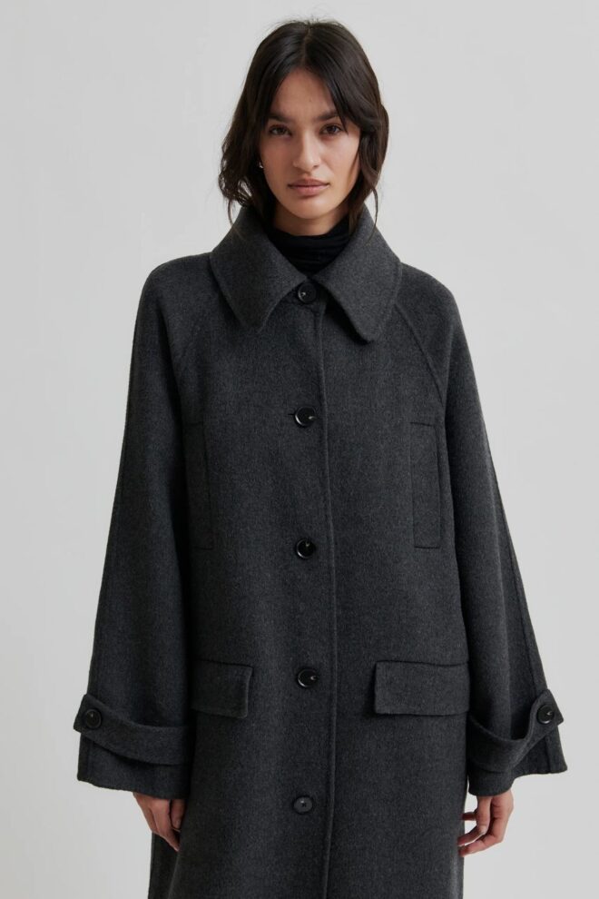 MANTEL WALCANE FALL COAT DARK GREY