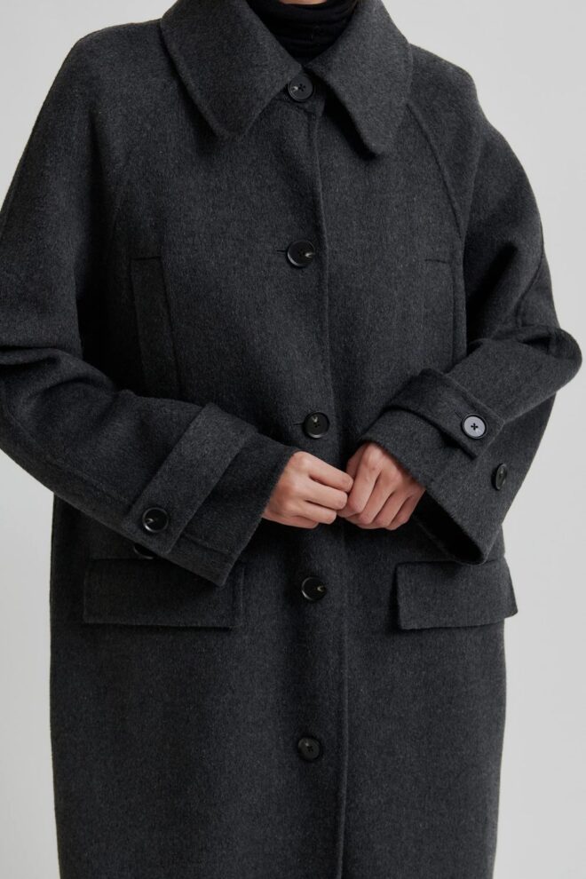 MANTEL WALCANE FALL COAT DARK GREY