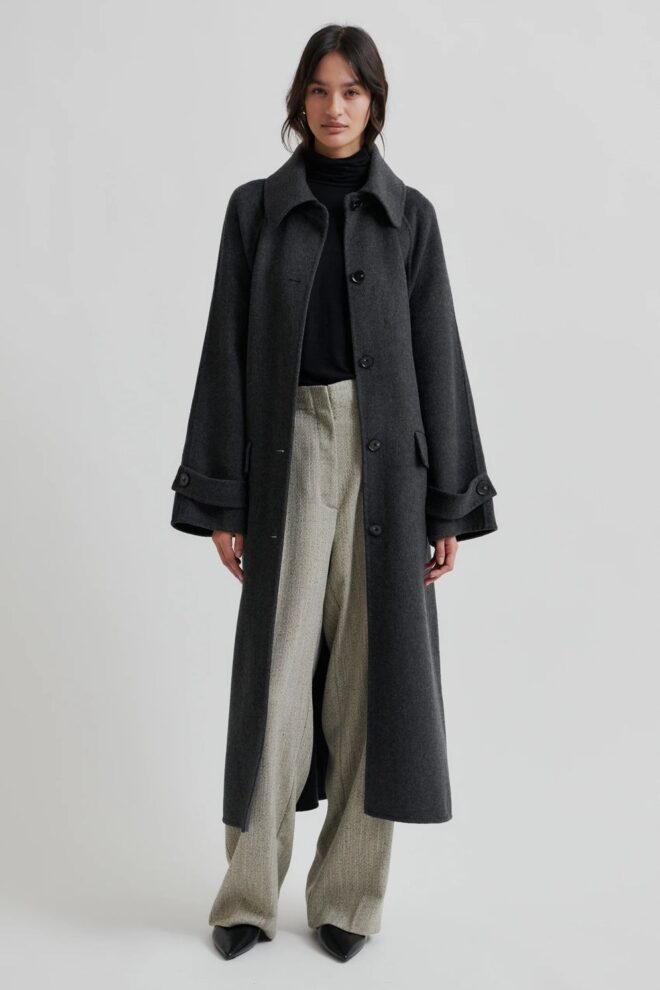 MANTEL WALCANE FALL COAT DARK GREY