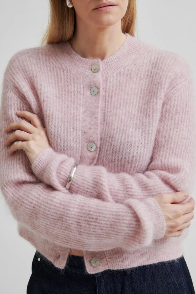 WESTE ANDREA KNIT CARDIGAN SEPIA ROSE