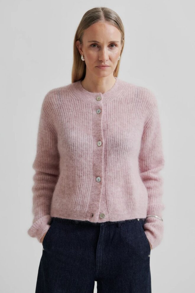 WESTE ANDREA KNIT CARDIGAN SEPIA ROSE