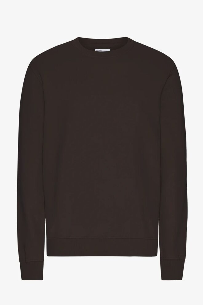 SWEATER CLASSIC ORGANIC CREW COFFEE