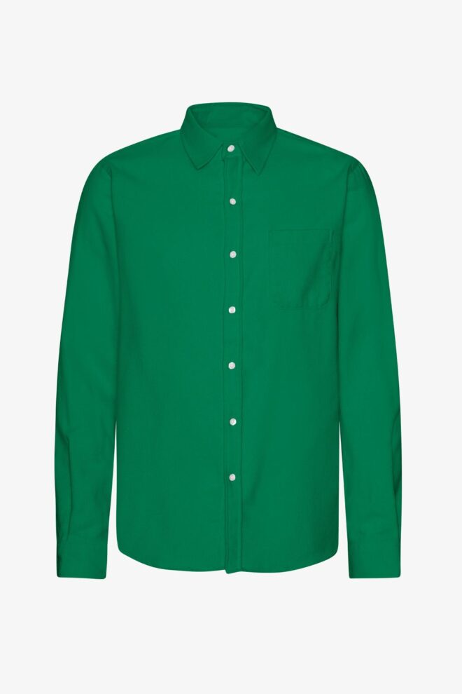 HEMD ORGANIC FLANNEL SHIRT KELLY GREEN