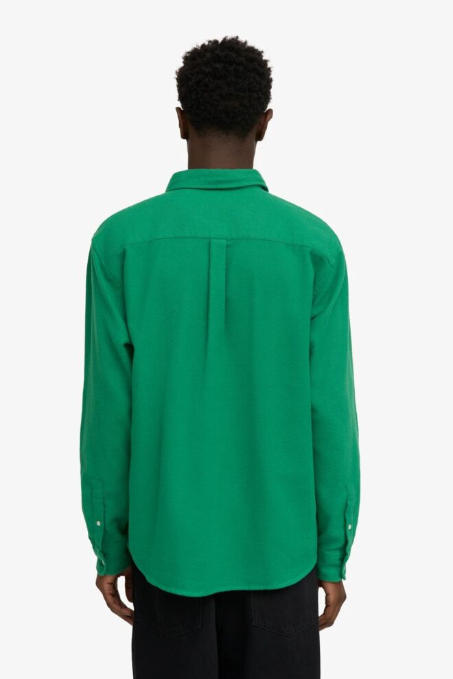 HEMD ORGANIC FLANNEL SHIRT KELLY GREEN