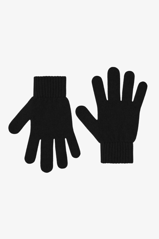 GLOVES MERINO WOOL GLOVES DEEP BLACK