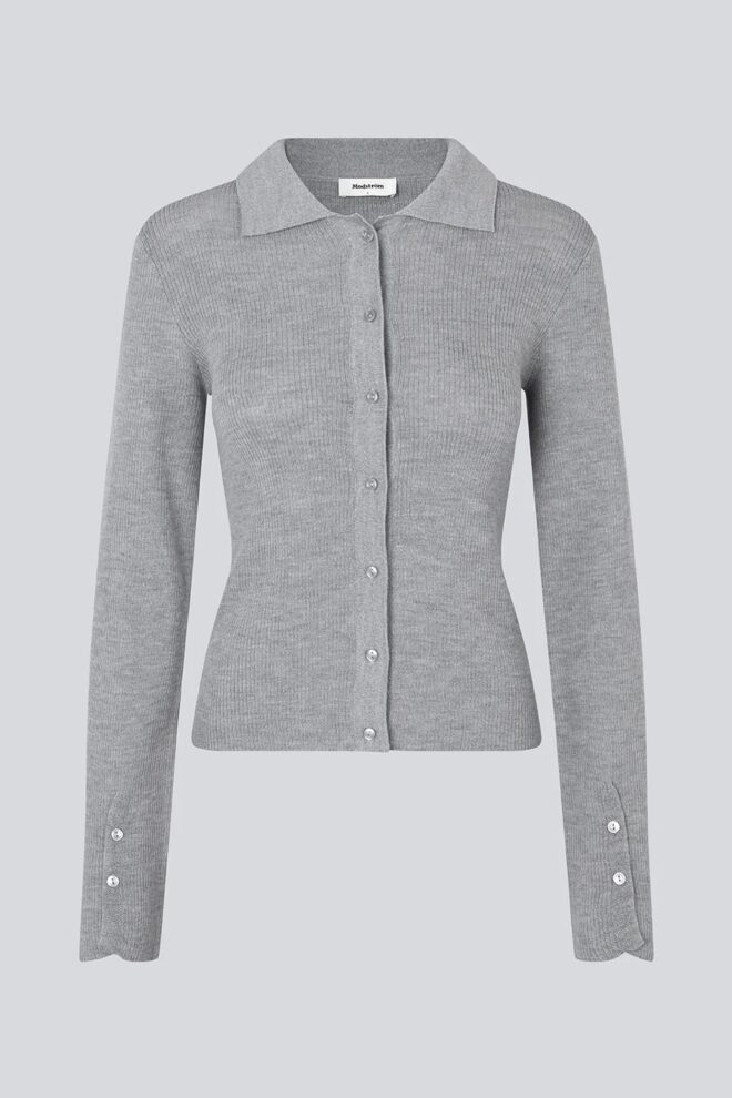 WESTE HIROKIMD CARDIGAN GREY MELANE